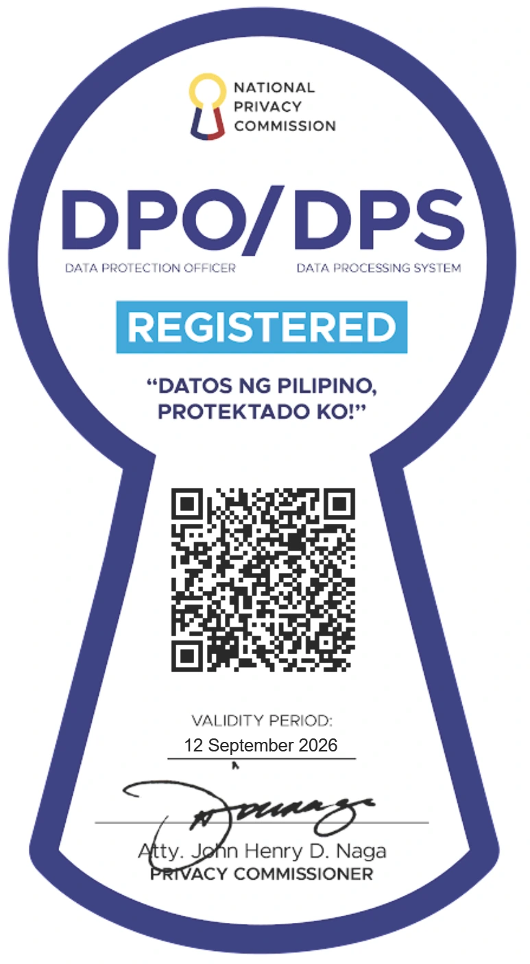 National Privacy Commission DPO/DPS Registered Seal